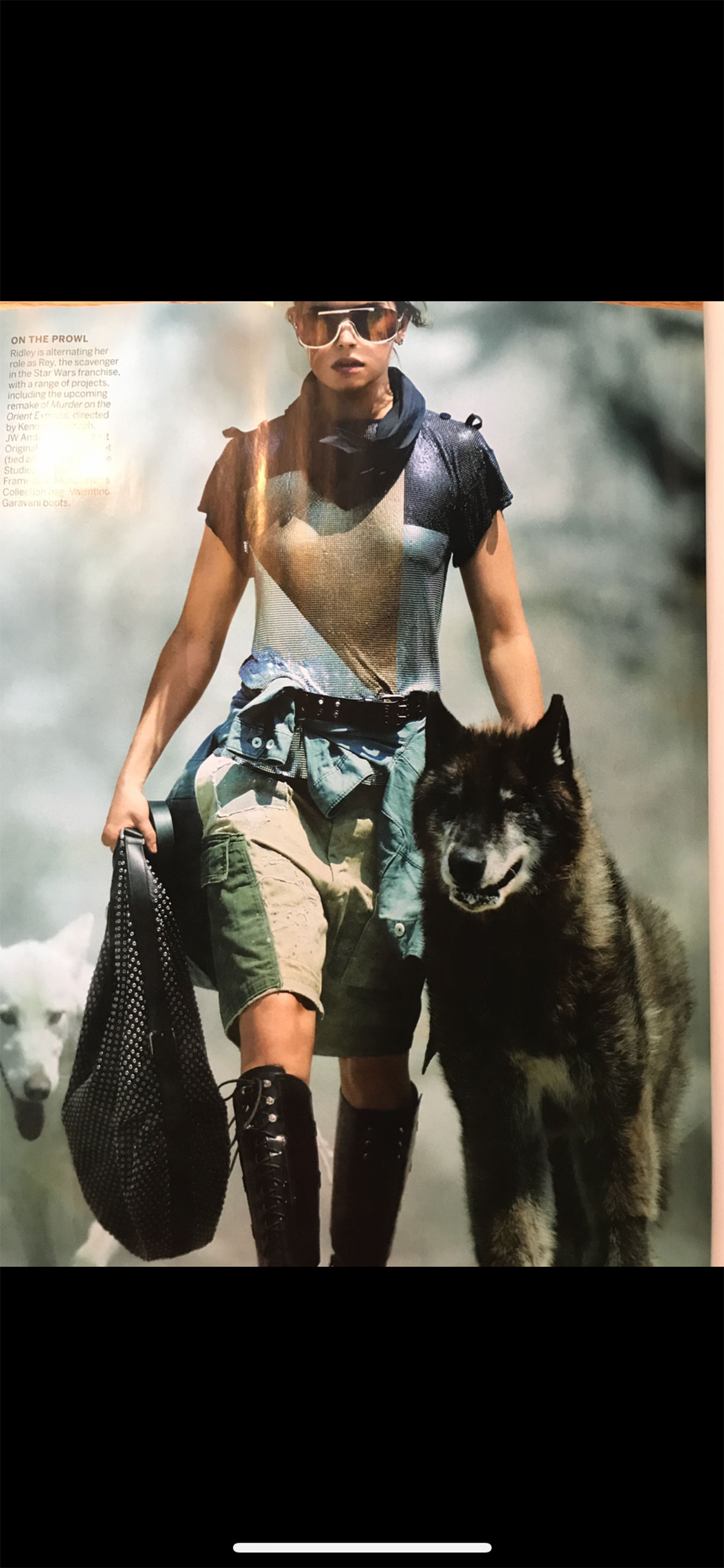 Vogue, Daisy Ridley, wolf