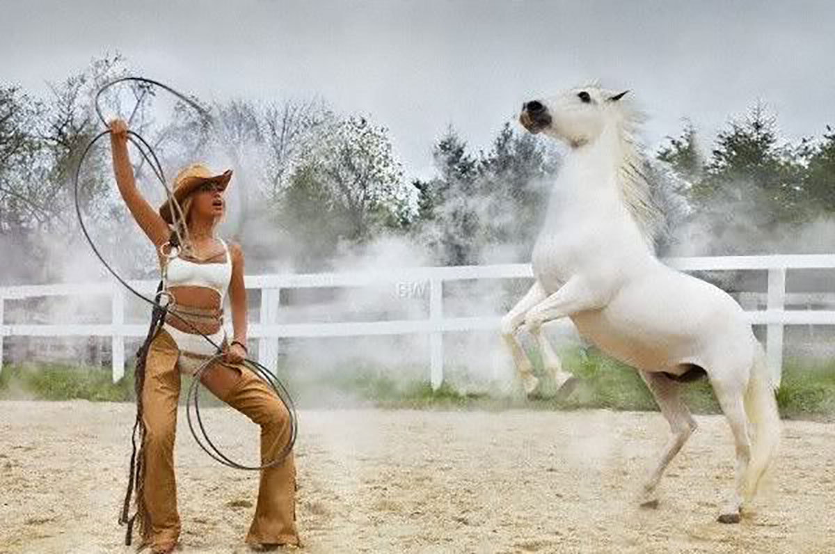 Essence Magazine, Beyonce, rearing white horse